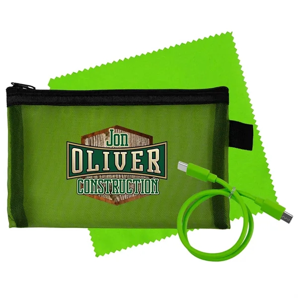 Large Mesh C to C Cable & Cloth Set... from ASI 30208 A P Specialties / AP Specialties