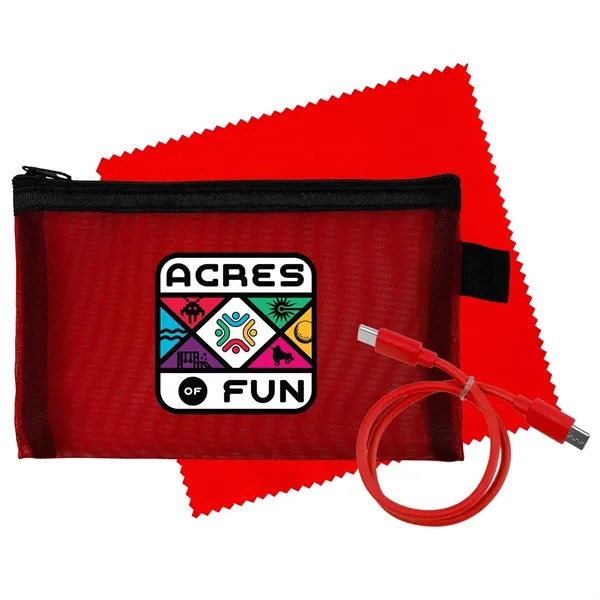 Large Mesh C to C Cable & Cloth Set... from ASI 30208 A P Specialties / AP Specialties