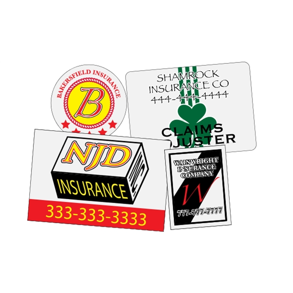 Custom white reflective decals are suitable for indoor or outdoor use.... from ASI 89910 Stouse, LLC