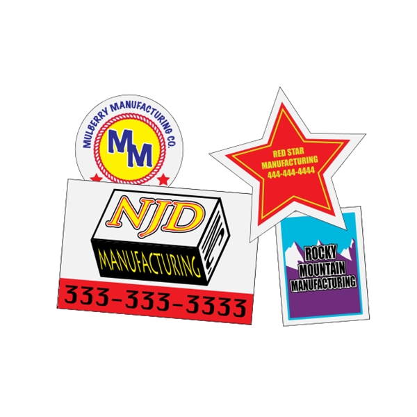 Custom white reflective decals are suitable for indoor or outdoor use.... from ASI 89910 Stouse, LLC