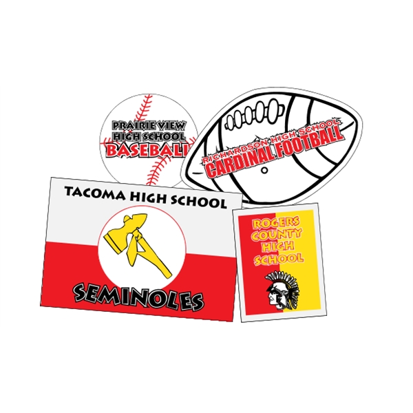 Custom white reflective decals are suitable for indoor or outdoor use.... from ASI 89910 Stouse, LLC