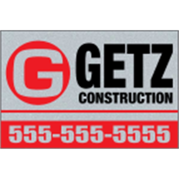 Overlaminated custom white reflective decals are suitable for indoor or outdoor... from ASI 89910 Stouse, LLC