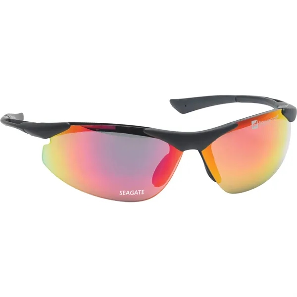 Sunglasses in black microfiber pouch, hard case, rainbow lenses, black plastic... from ASI 54100 Fields Manufacturing Inc / Fields