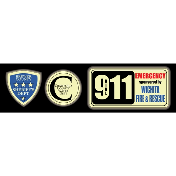 Glow-in-the-dark decals are intended for indoor use only.... from ASI 89910 Stouse, LLC