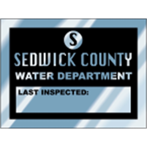 2" x 1.5" sq. Corner rect.-embossable aluminum decal. Can be embossed... from ASI 89910 Stouse, LLC