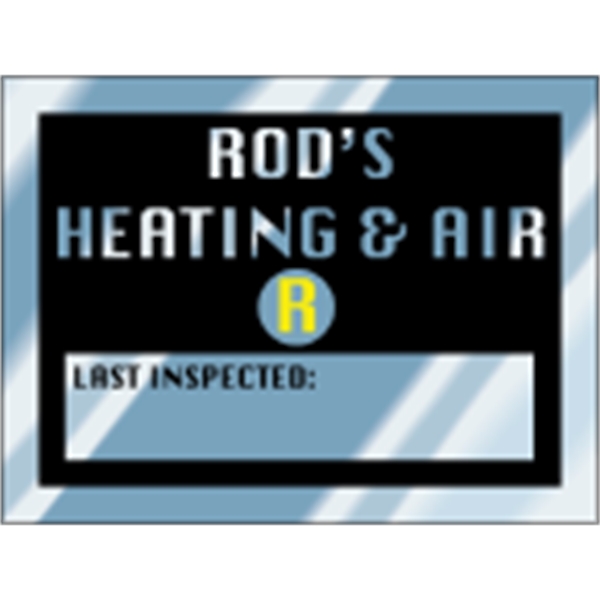 2" x 1.5" sq. Corner rect.-embossable aluminum decal. Can be embossed... from ASI 89910 Stouse, LLC