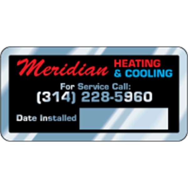 2.75" x 1.375" rectangle embossable aluminum decal. Can be embossed using... from ASI 89910 Stouse, LLC