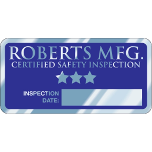 4" x 2" rectangle - embossable aluminum decal. Can be embossed... from ASI 89910 Stouse, LLC