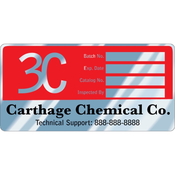 6" x 3" rectangle - embossable aluminum decal. Can be embossed... from ASI 89910 Stouse, LLC