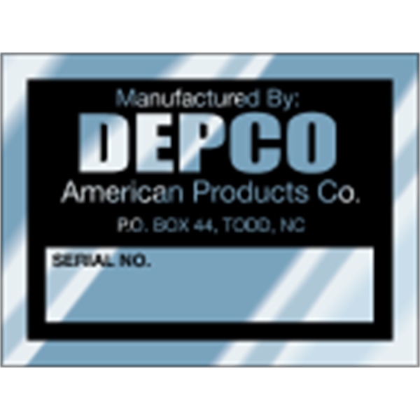 2" x 1.5" sq. corner rectangle - write-on aluminum decal. Can... from ASI 89910 Stouse, LLC