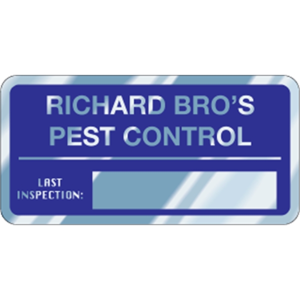 4" x 2" rectangle - write-on aluminum decal. Can be embossed... from ASI 89910 Stouse, LLC