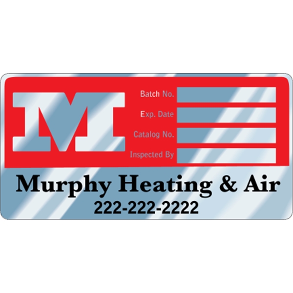 6" x 3" rectangle - write-on aluminum decal. Can be embossed... from ASI 89910 Stouse, LLC