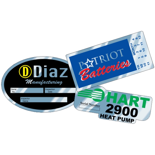 Custom embossable aluminum decals can be embossed using a ballpoint pen... from ASI 89910 Stouse, LLC