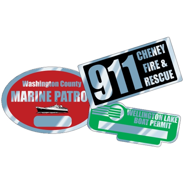 Write-On aluminum decals readily accept ink from a ballpoint pen.... from ASI 89910 Stouse, LLC