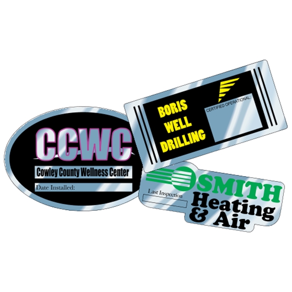 Write-On aluminum decals readily accept ink from a ballpoint pen.... from ASI 89910 Stouse, LLC