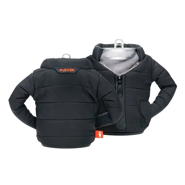 Insulated can cooler, designed like a mini puffer jacket.... from ASI 88060 Snugz/USA Inc