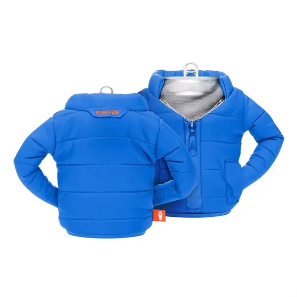 Insulated can cooler, designed like a mini puffer jacket.... from ASI 88060 Snugz/USA Inc