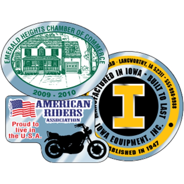 Chrome polyester decals are suitable for indoor or outdoor use.... from ASI 89910 Stouse, LLC