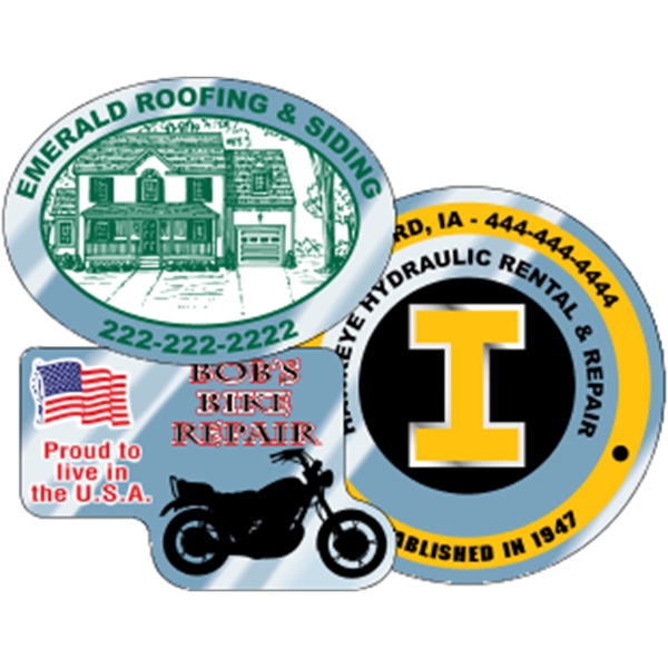 Chrome polyester decals are suitable for indoor or outdoor use.... from ASI 89910 Stouse, LLC