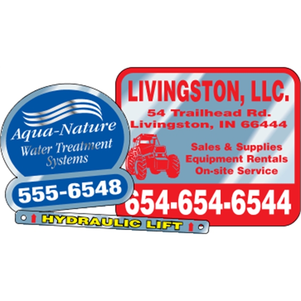 Overlaminated chrome polyester decals are suitable for indoor or outdoor use.... from ASI 89910 Stouse, LLC