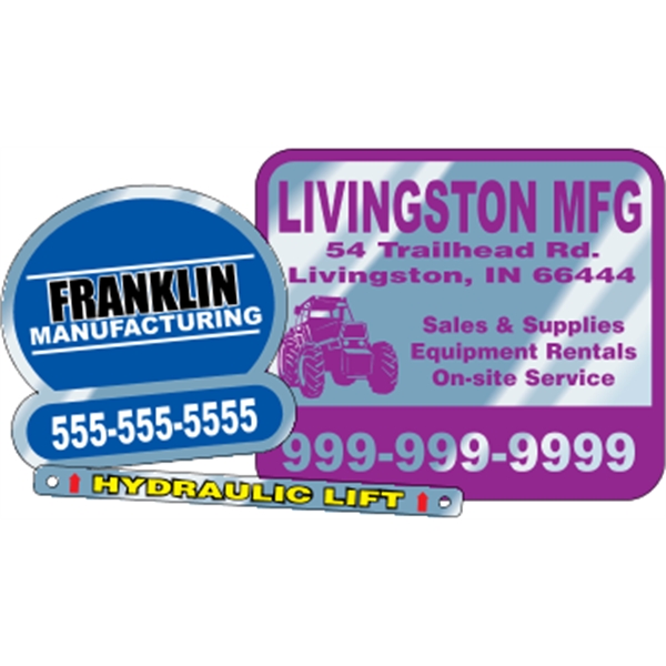 Overlaminated chrome polyester decals are suitable for indoor or outdoor use.... from ASI 89910 Stouse, LLC