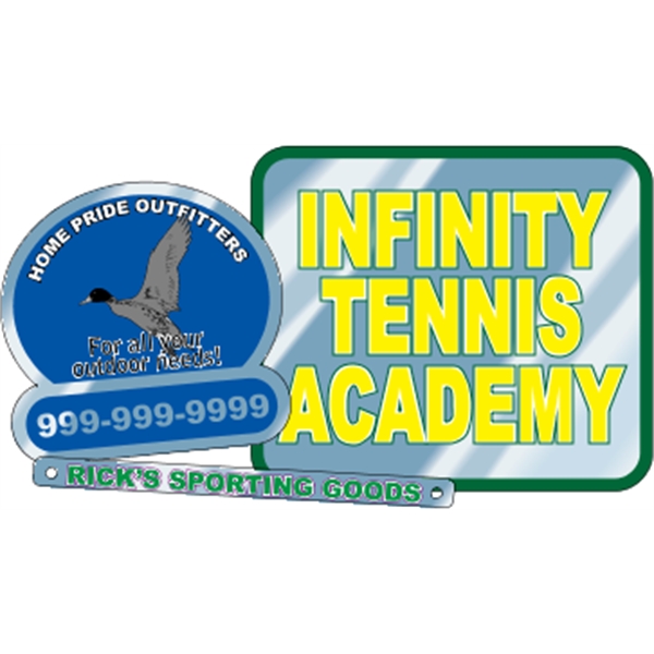 Overlaminated chrome polyester decals are suitable for indoor or outdoor use.... from ASI 89910 Stouse, LLC