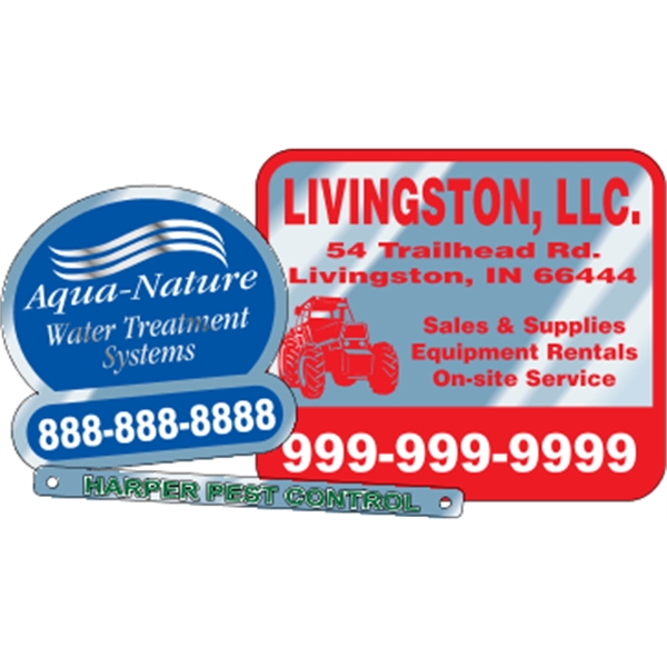 Overlaminated chrome polyester decals are suitable for indoor or outdoor use.... from ASI 89910 Stouse, LLC