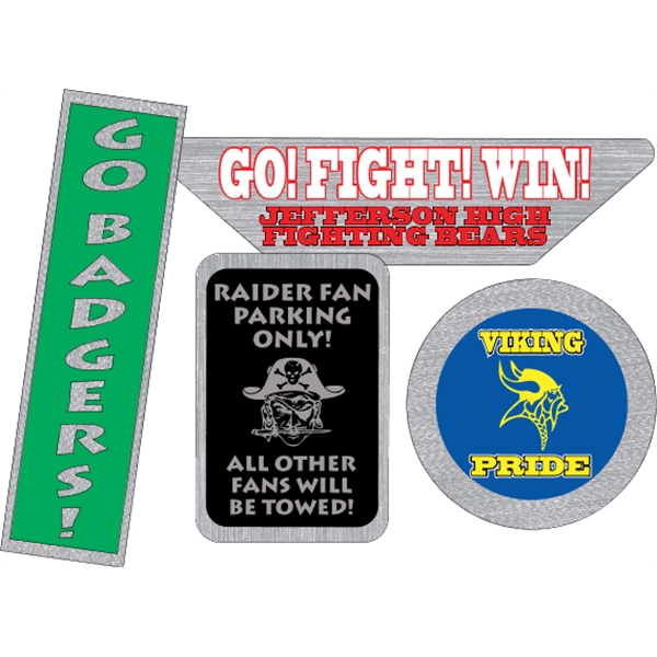 Overlaminated brushed chrome polyester decals are suitable for indoor or outdoor... from ASI 89910 Stouse, LLC