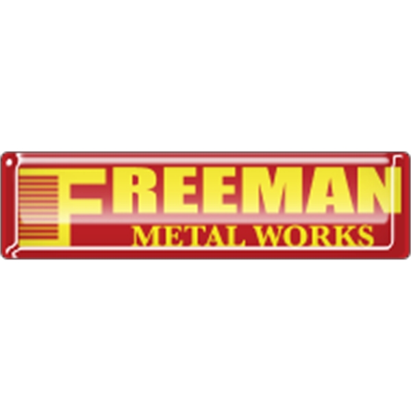 2.875" x 0.75" rectangle domed decal with your choice of white,... from ASI 89910 Stouse, LLC