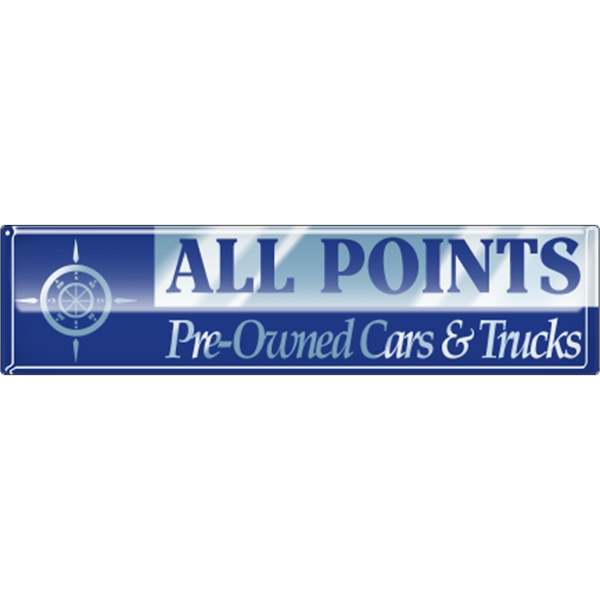 6" x 1.5" rectangle domed decal with your choice of white,... from ASI 89910 Stouse, LLC