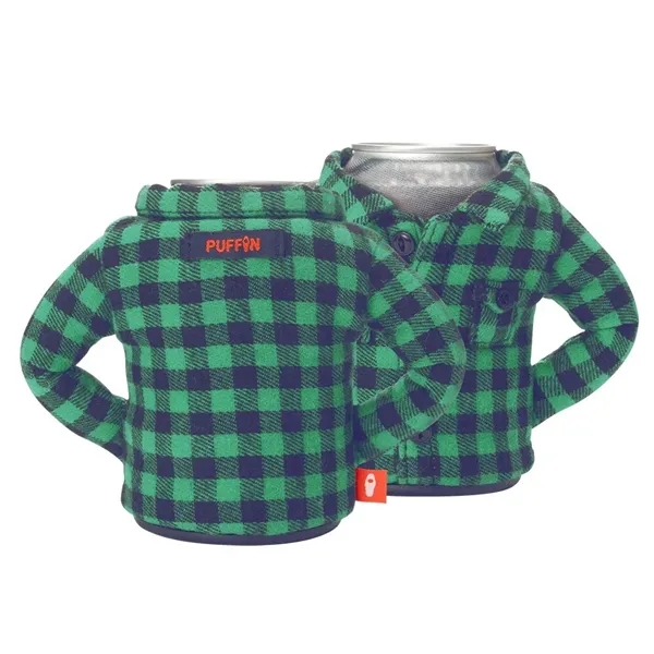 Flannel shirt-inspired can cooler, designed for 12 oz. cans.... from ASI 88060 Snugz/USA Inc