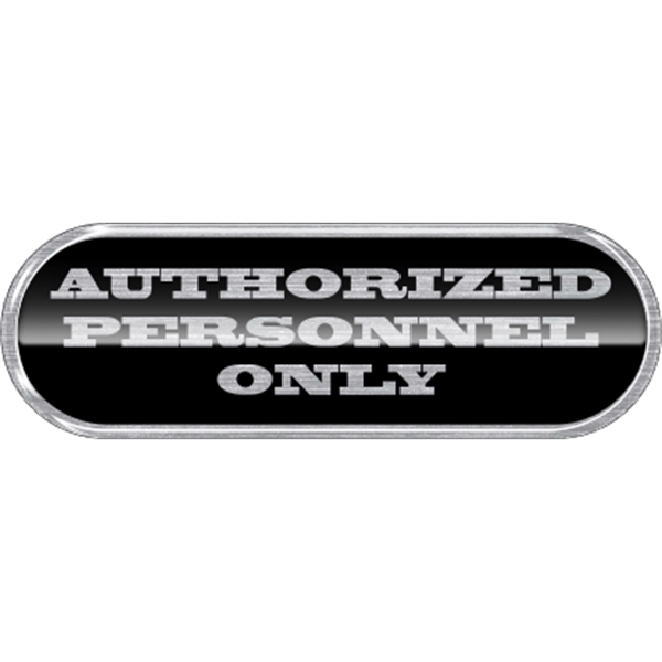 5.75" x 1.875" pill domed decal with your choice of white,... from ASI 89910 Stouse, LLC