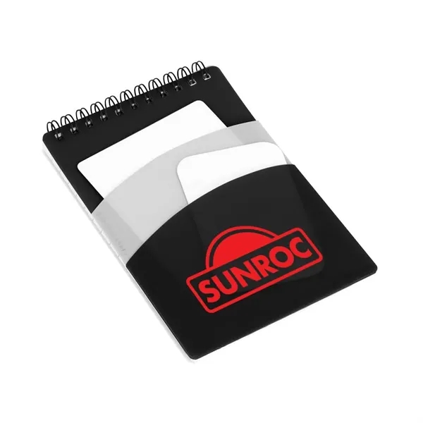 70 lined sheet notebook with multiple storage areas and top spiral... from ASI 88060 Snugz/USA Inc