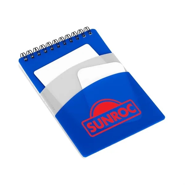 70 lined sheet notebook with multiple storage areas and top spiral... from ASI 88060 Snugz/USA Inc