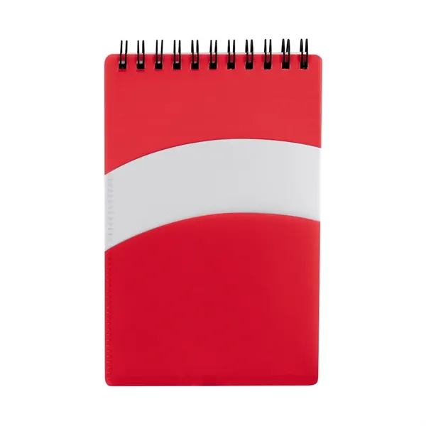 70 lined sheet notebook with multiple storage areas and top spiral... from ASI 88060 Snugz/USA Inc