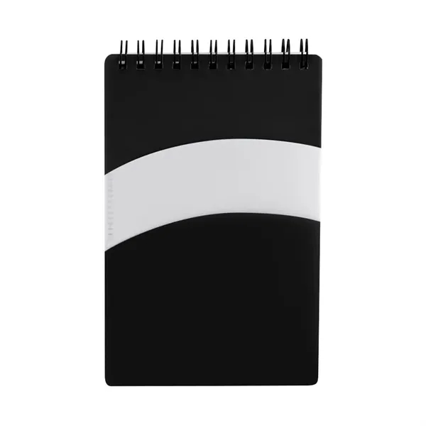 70 lined sheet notebook with multiple storage areas and top spiral... from ASI 88060 Snugz/USA Inc