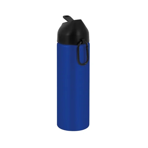20 oz. recycled aluminum bottle with press-down straw lid and attached... from ASI 88060 Snugz/USA Inc