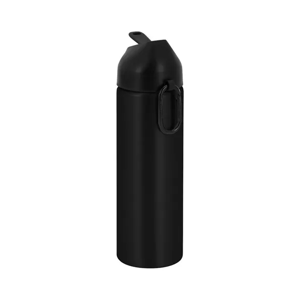 20 oz. recycled aluminum bottle with press-down straw lid and attached... from ASI 88060 Snugz/USA Inc