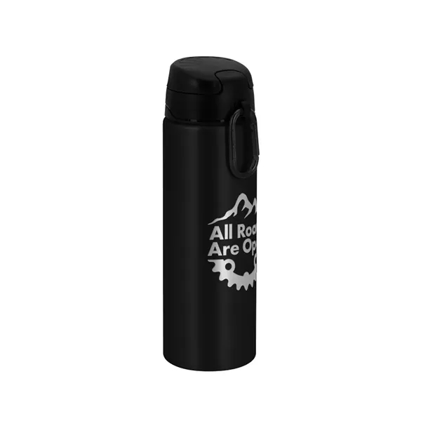 20 oz. recycled aluminum bottle with flip-up lid and attached carabiner.... from ASI 88060 Snugz/USA Inc