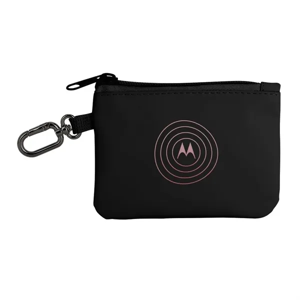 Polyester webbing wristlet with a sleek leatherette accent and modern gunmetal... from ASI 88060 Snugz/USA Inc