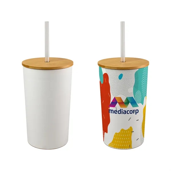 Full Color Bamboo Top Tumbler... from ASI 30208 A P Specialties / AP Specialties