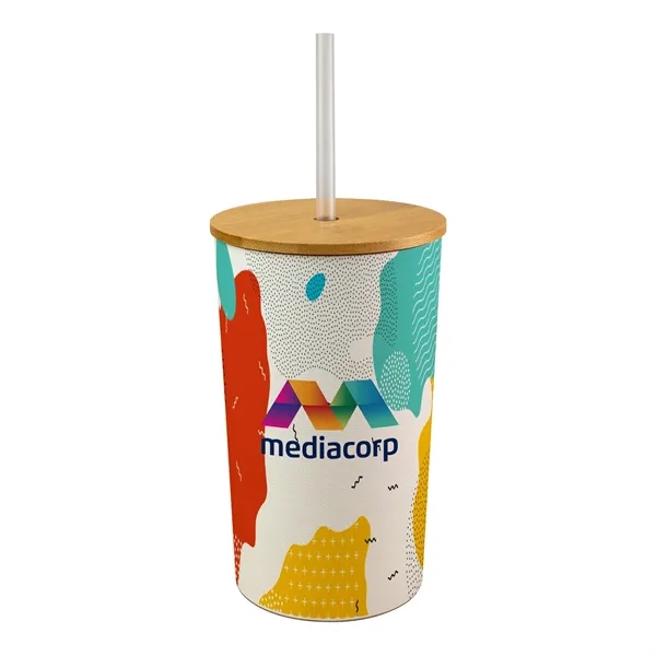 Full Color Bamboo Top Tumbler... from ASI 30208 A P Specialties / AP Specialties