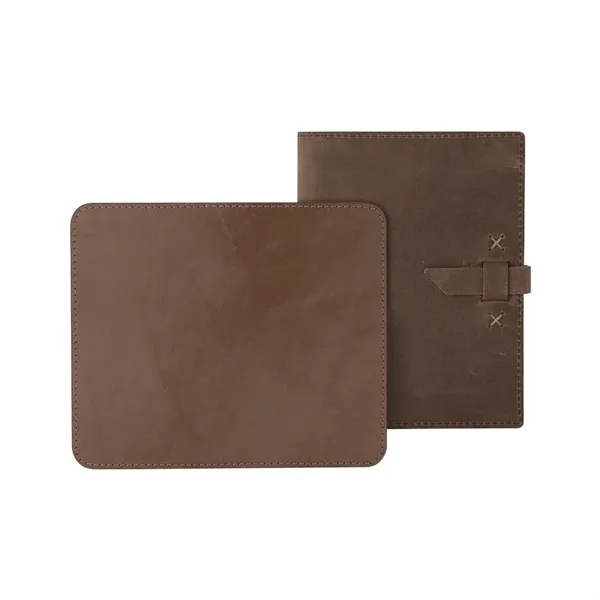 Business gift set including mini padfolio and leather mouse pad in... from ASI 88060 Snugz/USA Inc / SnugZ USA®
