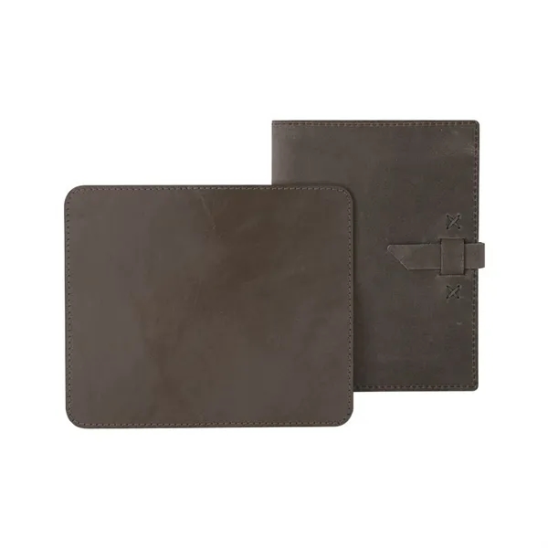 Business gift set including mini padfolio and leather mouse pad in... from ASI 88060 Snugz/USA Inc / SnugZ USA®