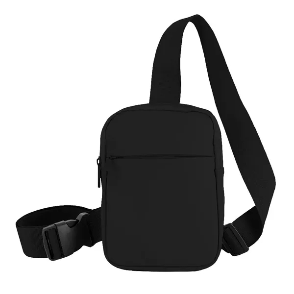 Crossbody bag made with recycled PU material.... from ASI 88060 Snugz/USA Inc