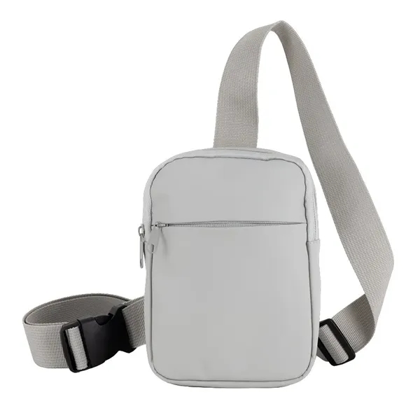 Crossbody bag made with recycled PU material.... from ASI 88060 Snugz/USA Inc