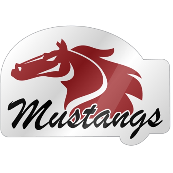 Clear premium vinyl helmet decal with 4CP printing and pressure sensitive... from ASI 89910 Stouse, LLC