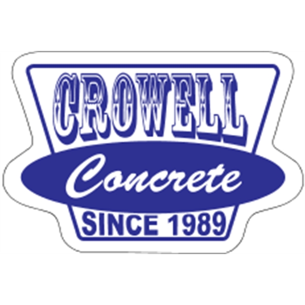 3.25" x 2.125" trapezoid with oval shaped hard hat decals with... from ASI 89910 Stouse, LLC