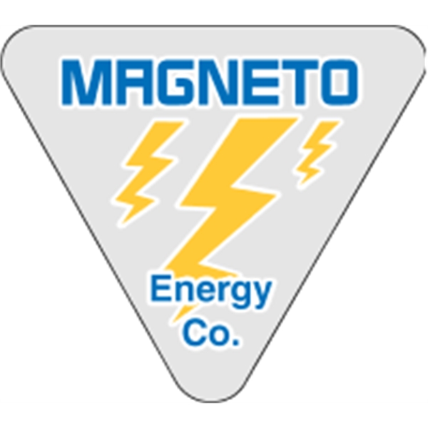 2.75" x 2.5" triangle shaped hard hat decals with permanent adhesive... from ASI 89910 Stouse, LLC