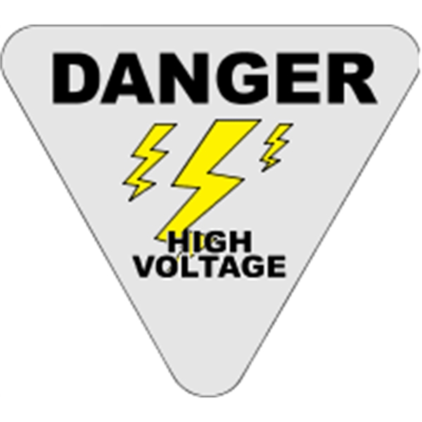 2.75" x 2.5" triangle shaped hard hat decals with permanent adhesive... from ASI 89910 Stouse, LLC